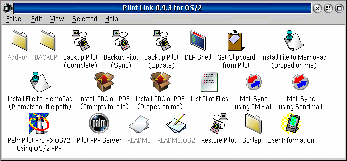 Pilot Link folder